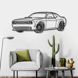 2023 Challanger Perspective Metal Car Wall Art - NC0435