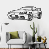 1999 3000GT Perspective Metal Car Wall Art - NC0455