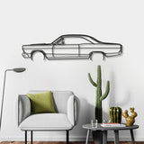 1966 Fairlane Detailed Metal Car Wall Art - NC0085