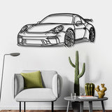 911 GT3 Model 991 Front Angle Metal Car Wall Art - NC0852