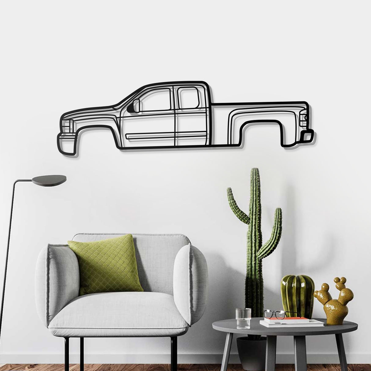 2007 Silverado 2500HD Metal Car Wall Art - NC0351