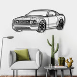 2005 Mustang Perspective Metal Car Wall Art - NC0442