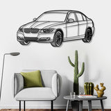 E90 Perspective Metal Car Wall Art - NC0429