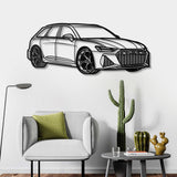 RS6 Perspective Metal Car Wall Art - NC0426