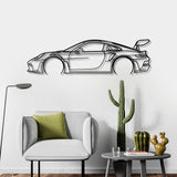 911 GT3 RS Model 992 Detailed Metal Car Wall Art - NC0859