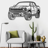 Raptor Perspective Metal Car Wall Art - NC0444