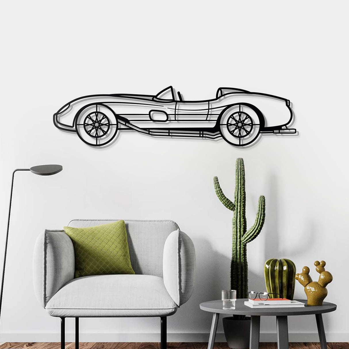 1957 250 Testa Rossa Metal Car Wall Art - NC0050