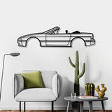 1990 RX-7 Convertible Metal Car Wall Art - NC0231