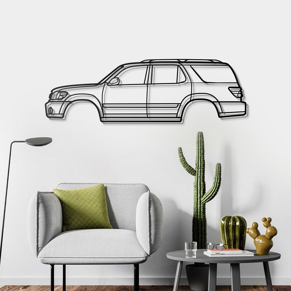 2001 Sequoia 1st Gen (XK30) Metal Car Wall Art - NC0293