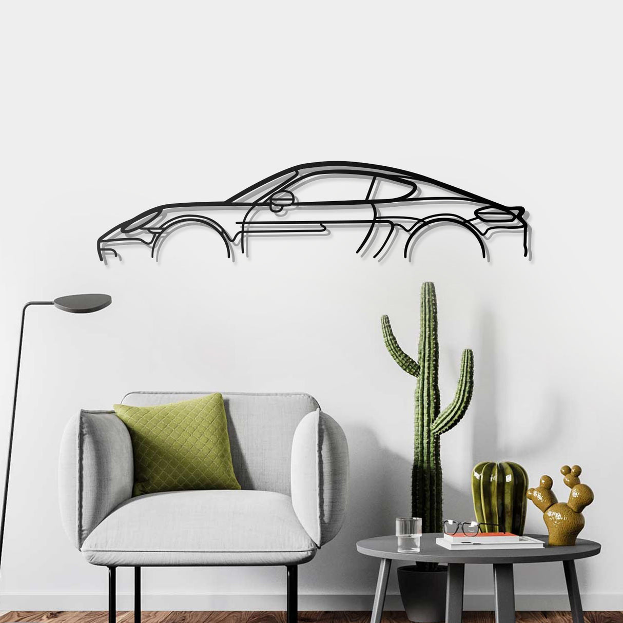 Cayman 718 Classic Metal Car Wall Art - NC0895