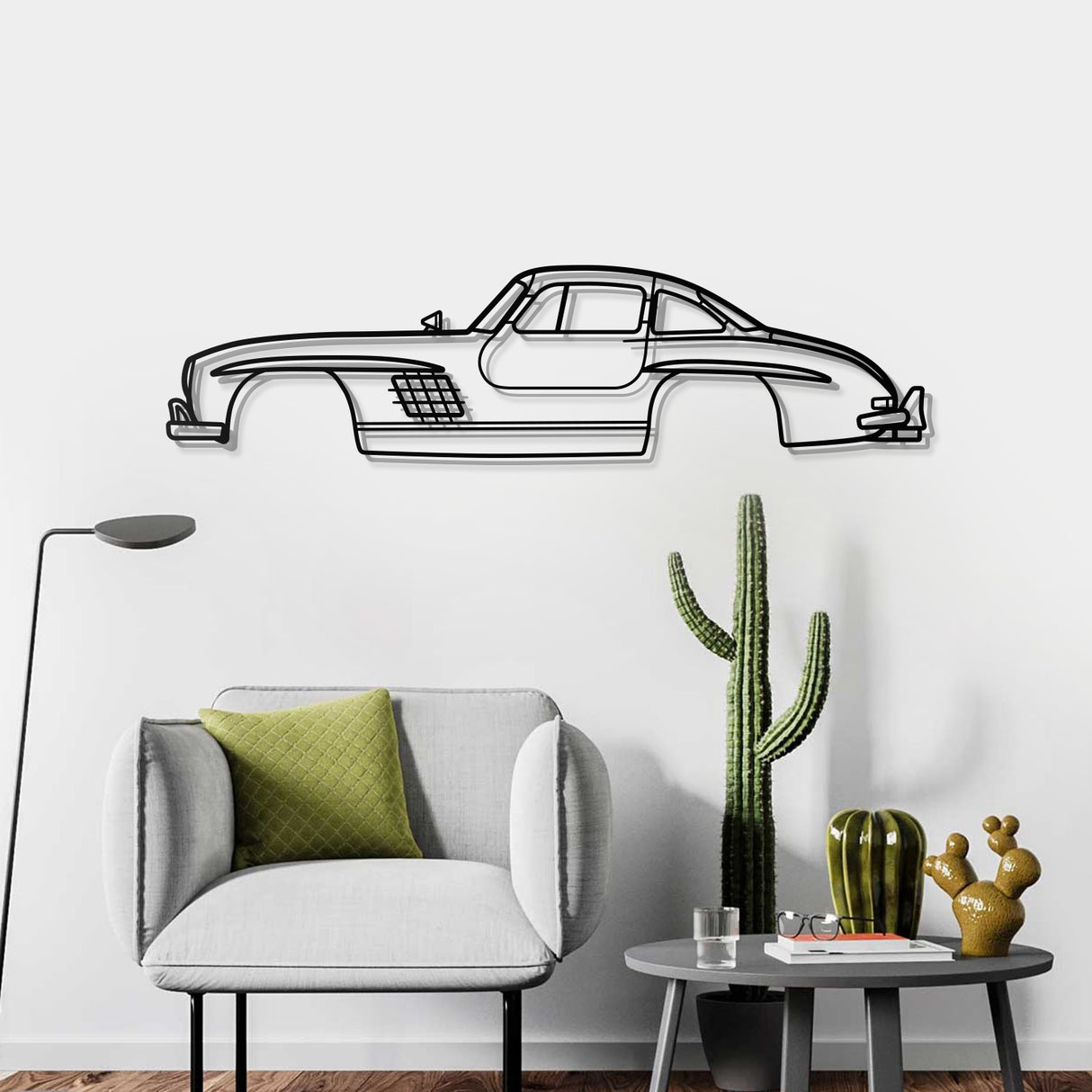 1954 300 SL Coupe Metal Car Wall Art - NC0030