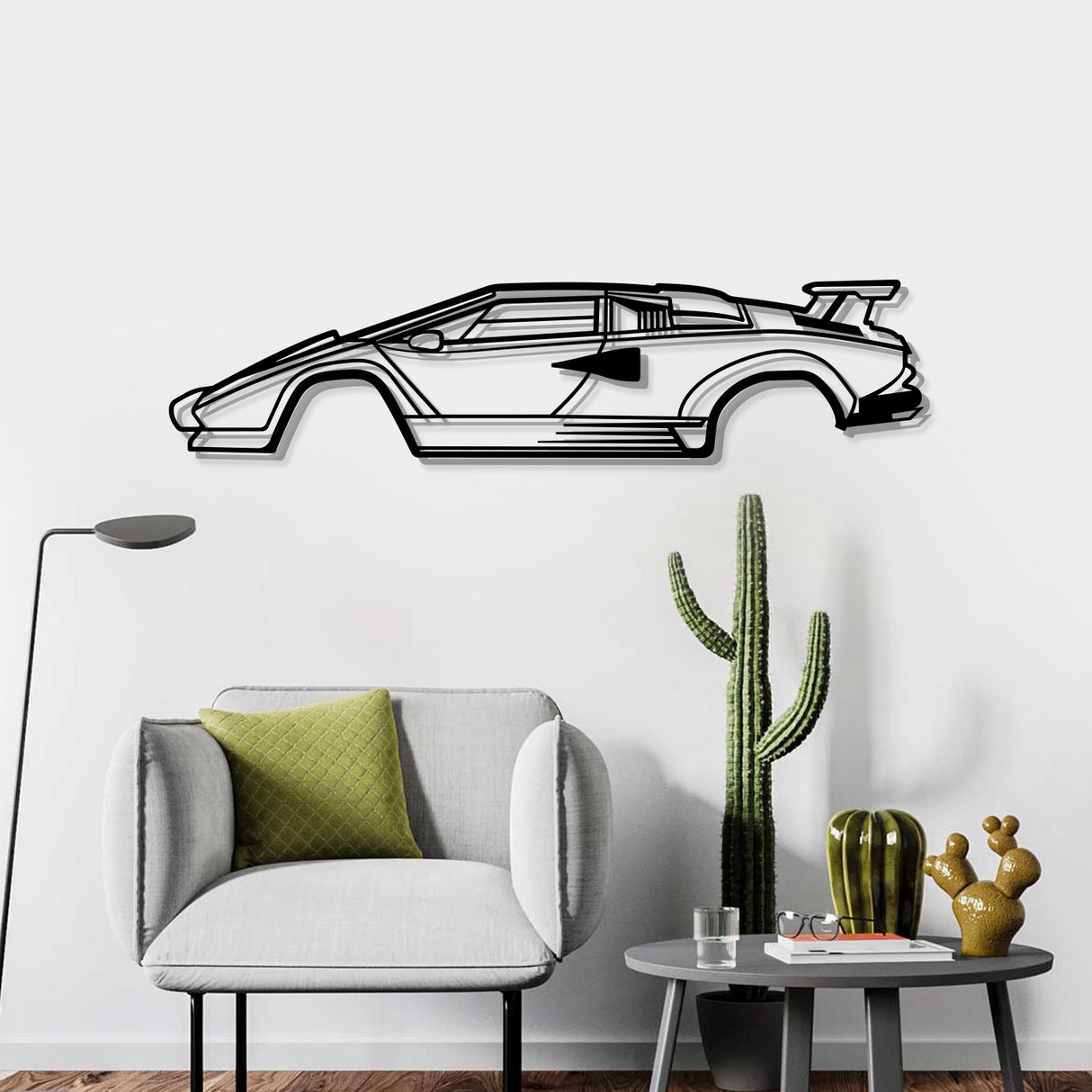 Countach Metal Car Wall Art - NC0927