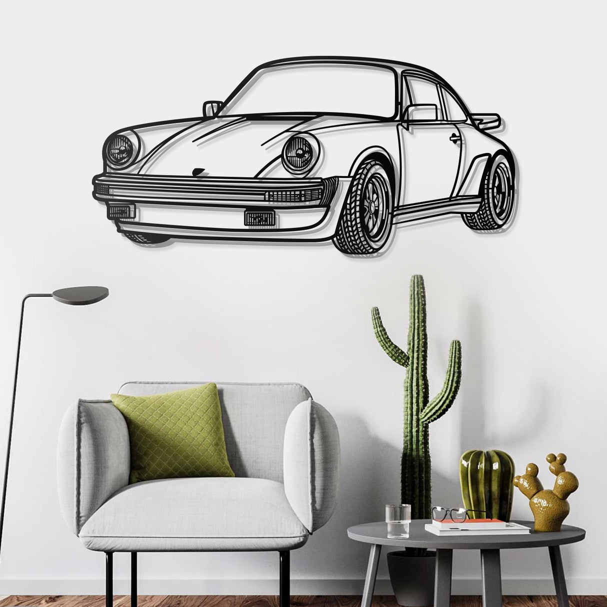 911 930 Perspective Metal Car Wall Art - NC0459