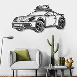 2023 911 Dakar Perspective Metal Car Wall Art - NC0462