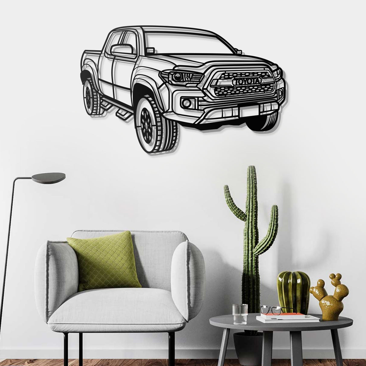 2018 Tacoma Perspective Metal Car Wall Art - NC0469