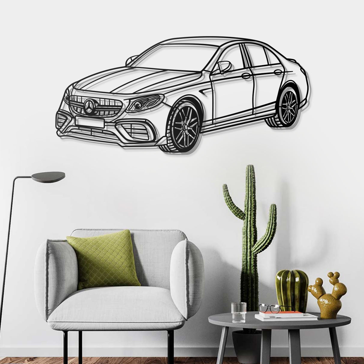 2021 E63S AMG Perspective Metal Car Wall Art - NC0466