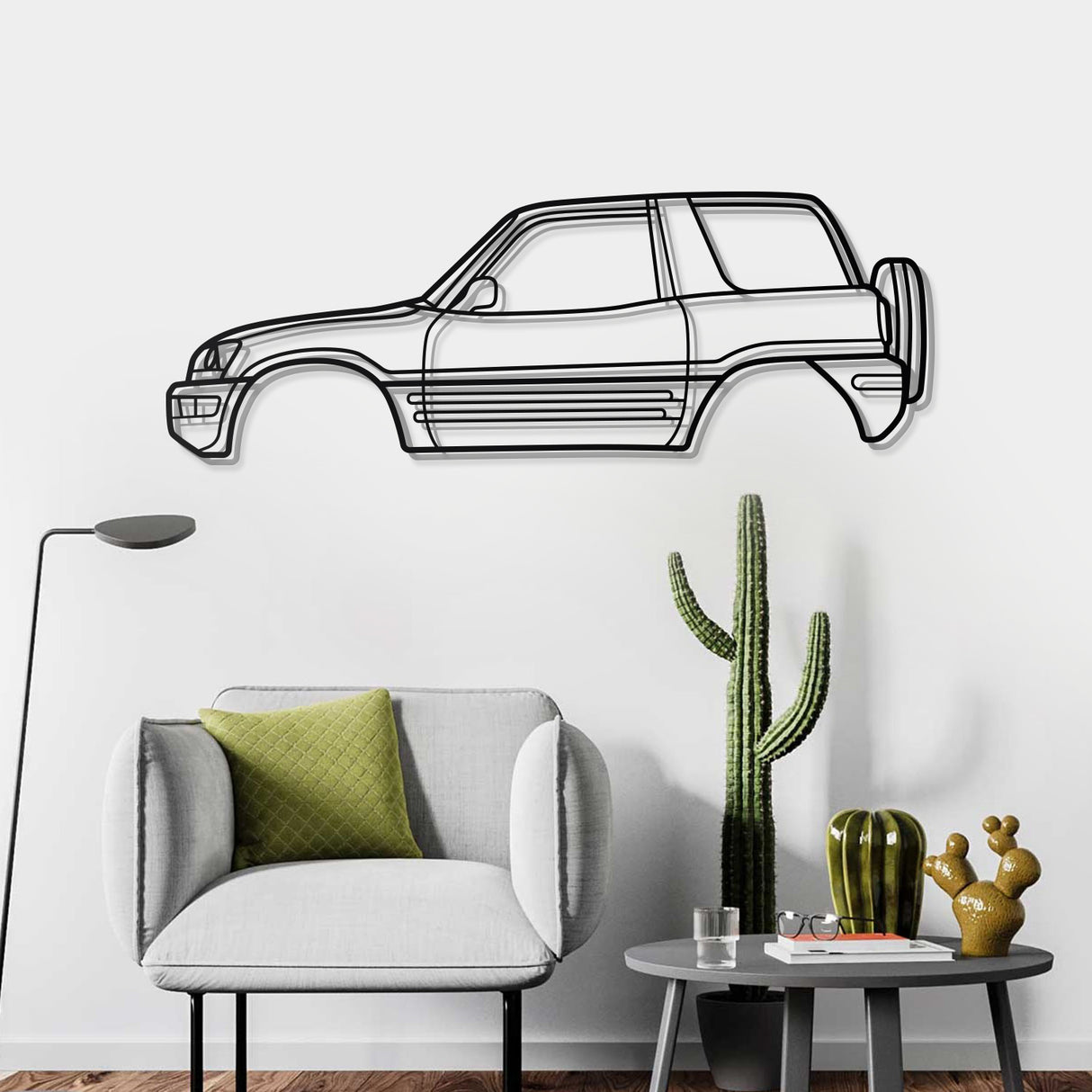 1996 RAV4 1st Gen (XA10) Metal Car Wall Art - NC0258