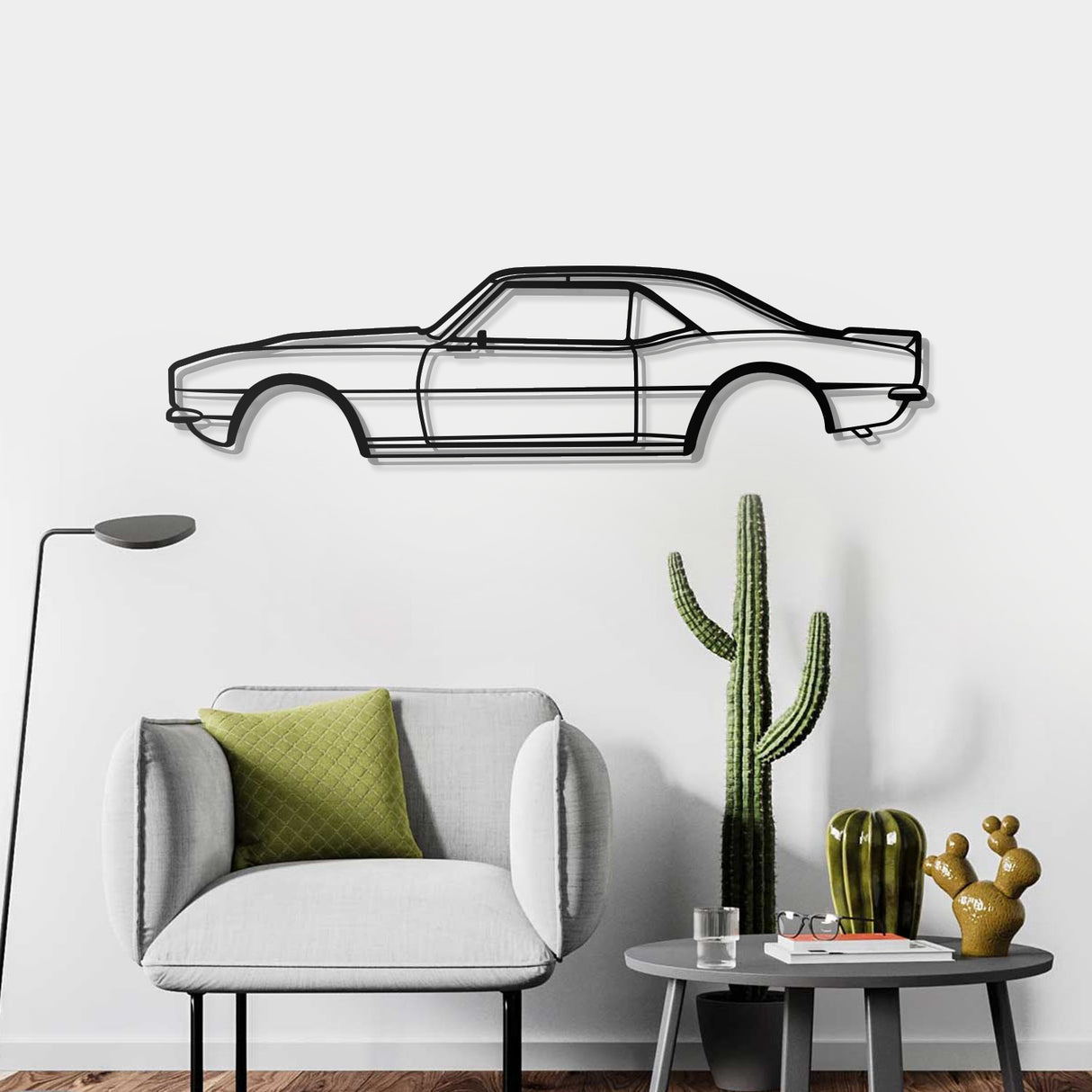 1968 Camaro Metal Car Wall Art - NC0106