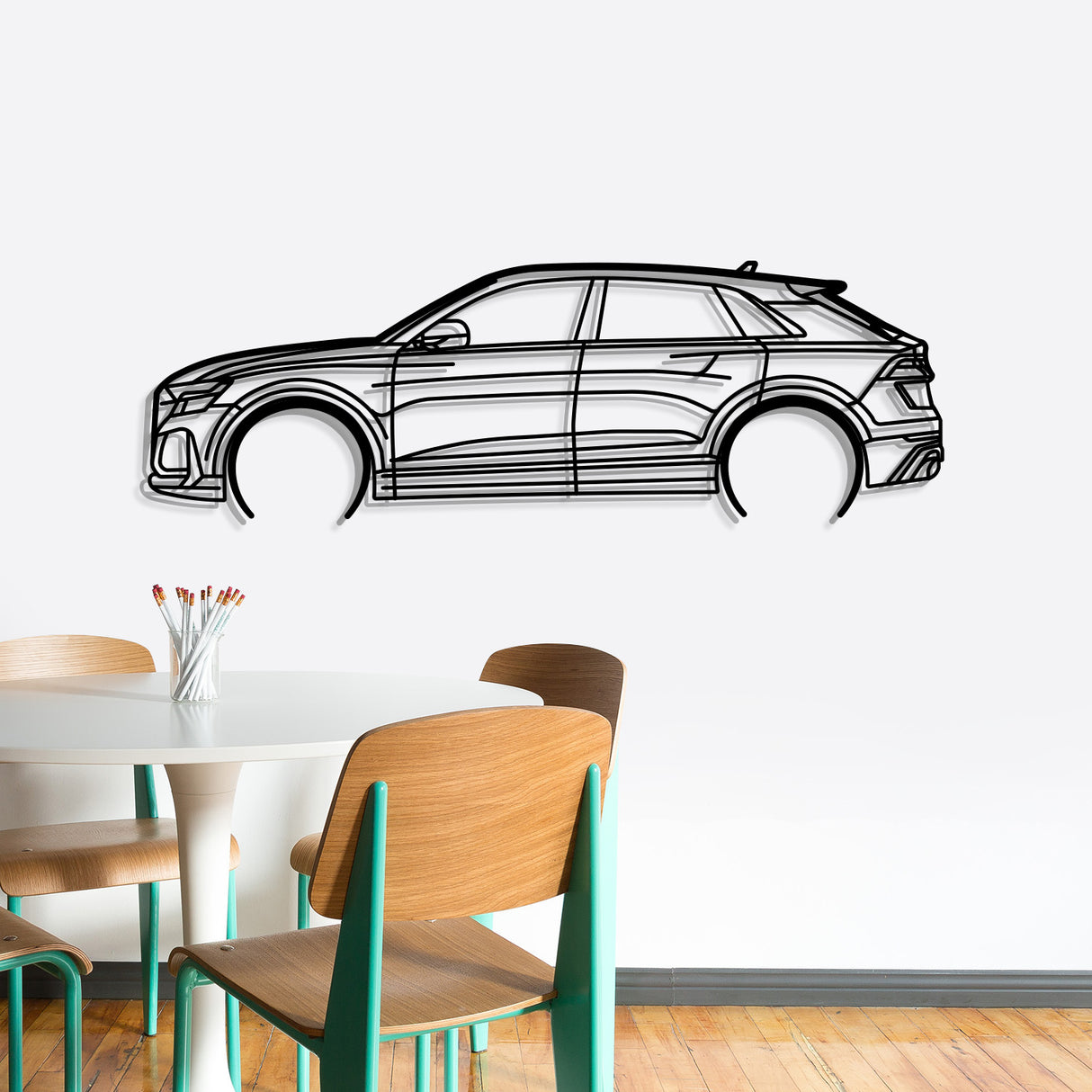 2022 RSQ8 Metal Car Wall Art - NC0814