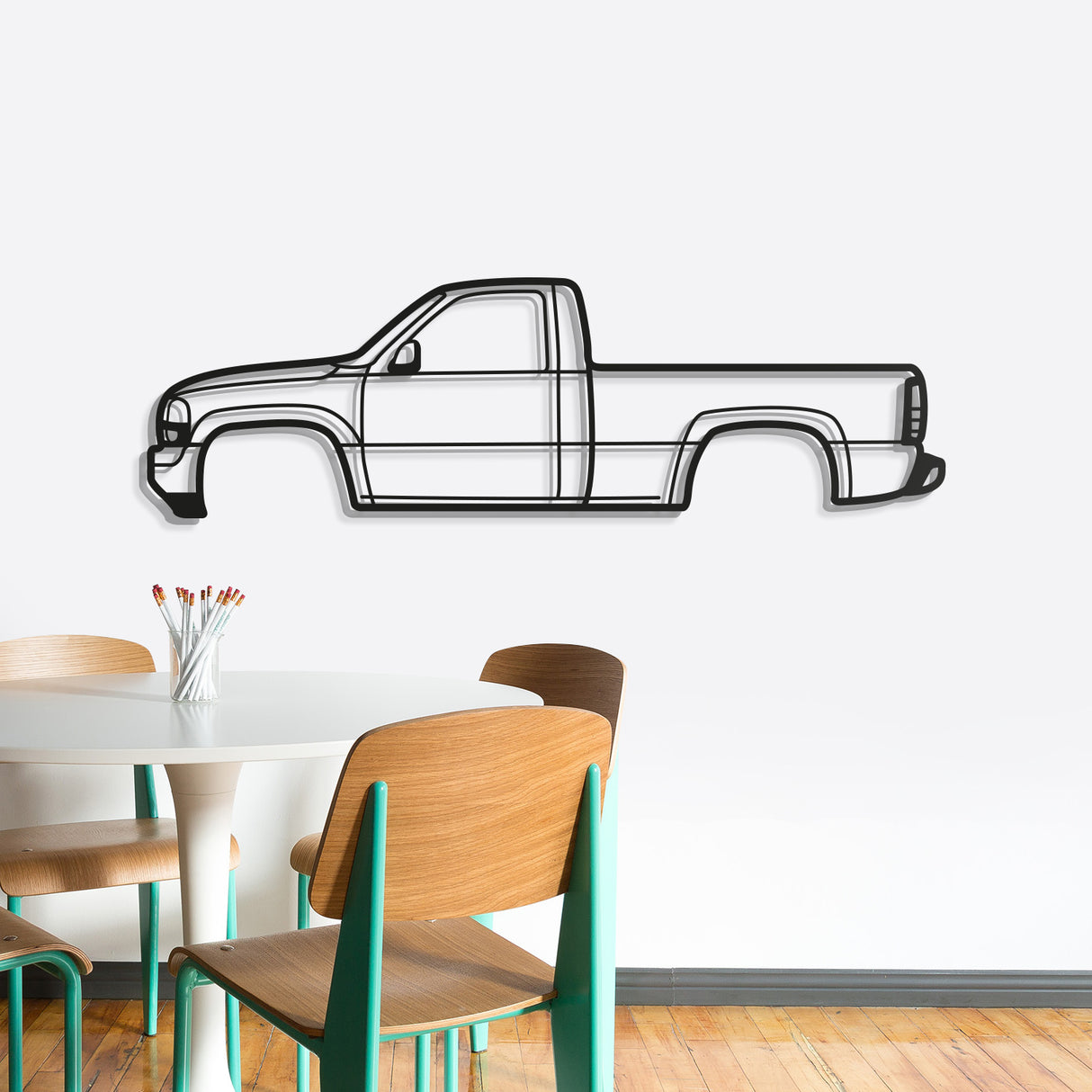 1999 Sierra 1500 2nd Gen Metal Car Wall Art - NC0277