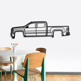 2014 Silverado 1500 3rd Gen Metal Car Wall Art - NC0512