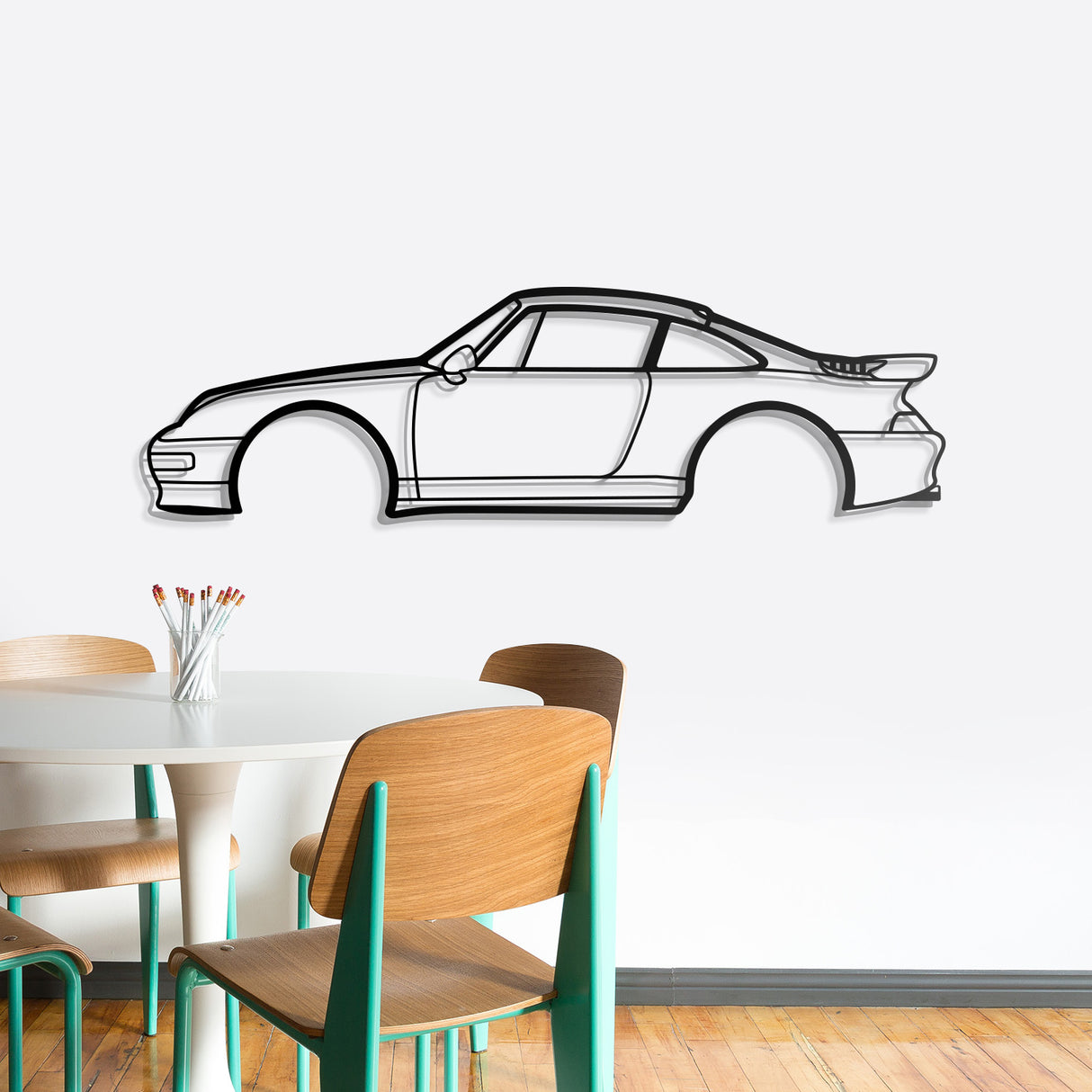 1998 Carrera 4S Metal Car Wall Art - NC0264