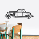 1932 KB LeBaron Convertible Roadster Metal Car Wall Art - NC0016