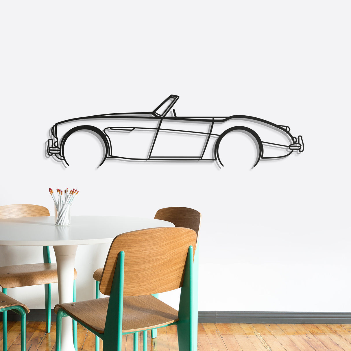 1957 3000 106 Detailed Metal Car Wall Art - NC0045