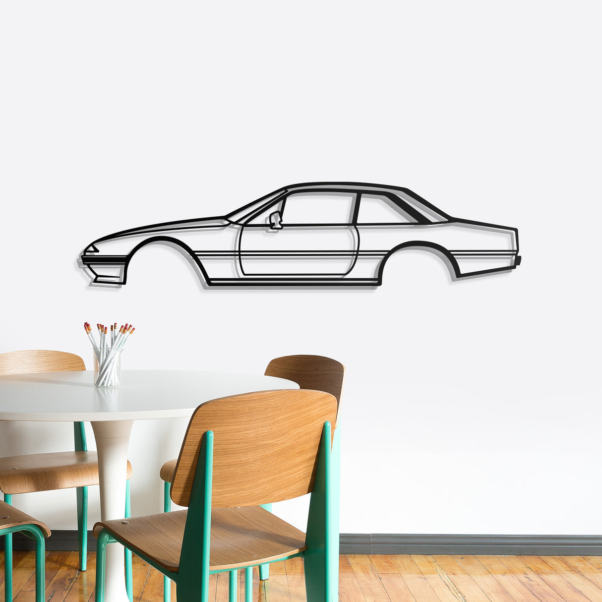 1985 400i Metal Car Wall Art - NC0203