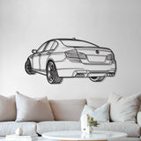 F10 M5 Back Perspective Metal Car Wall Art - NC1301