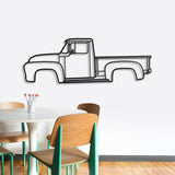 1956 F-100 Metal Car Wall Art - NC0043