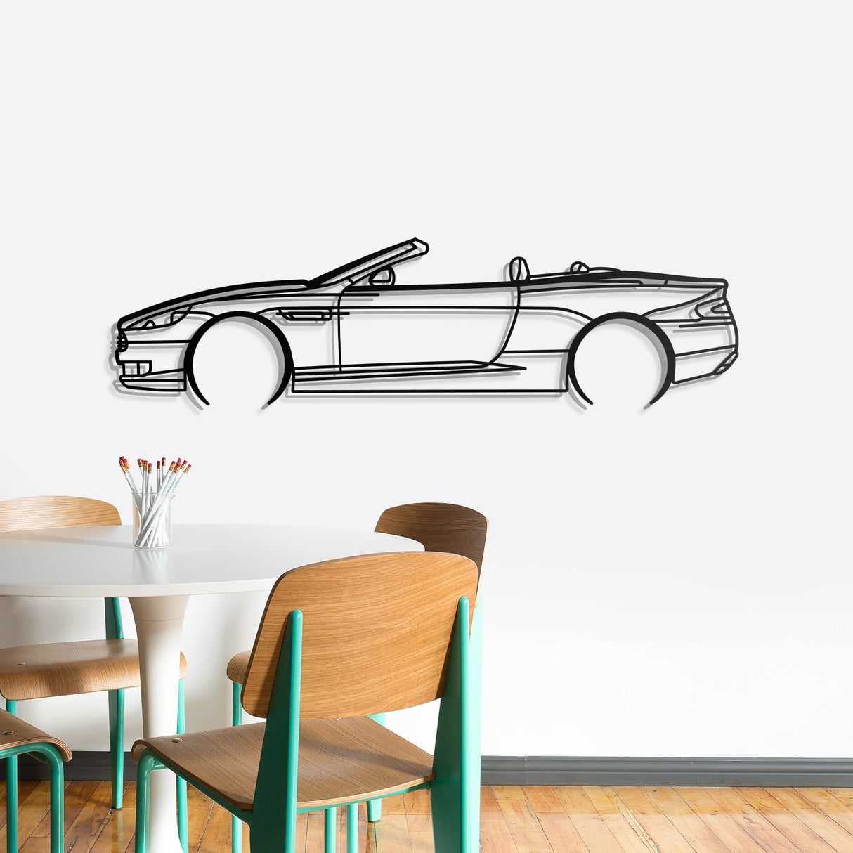 2008 DB9 Convertible Metal Car Wall Art - NC0362