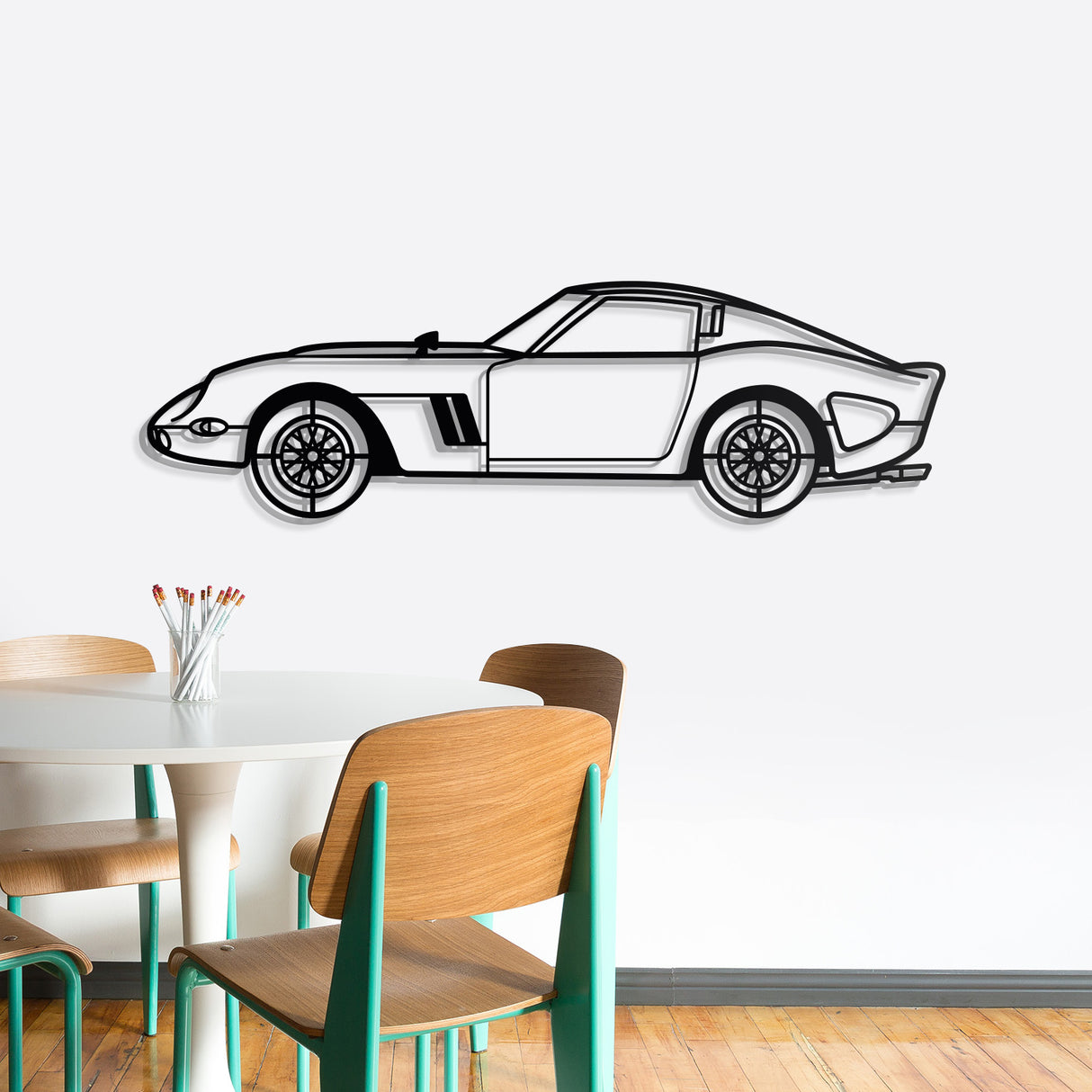 1962 250 GTO Metal Car Wall Art - NC0064