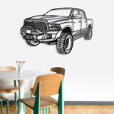 2016 RAM 1500 Perspective Metal Car Wall Art - NC0434