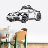 2023 911 Dakar Perspective Metal Car Wall Art - NC0462