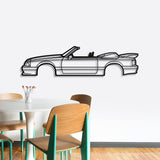 1990 Mustang Saleen Convertible Metal Car Wall Art - NC0229