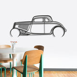 1934 Highboy Detailed Metal Car Wall Art - NC0018