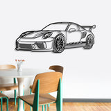 911 GT3 RS 992 Perspective Metal Car Wall Art - NC0460