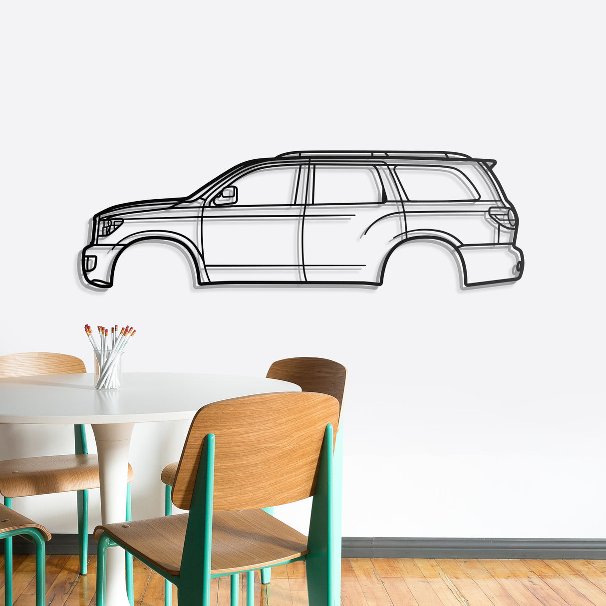 2008 Sequoia 2nd Gen (XK60) Metal Car Wall Art - NC0376