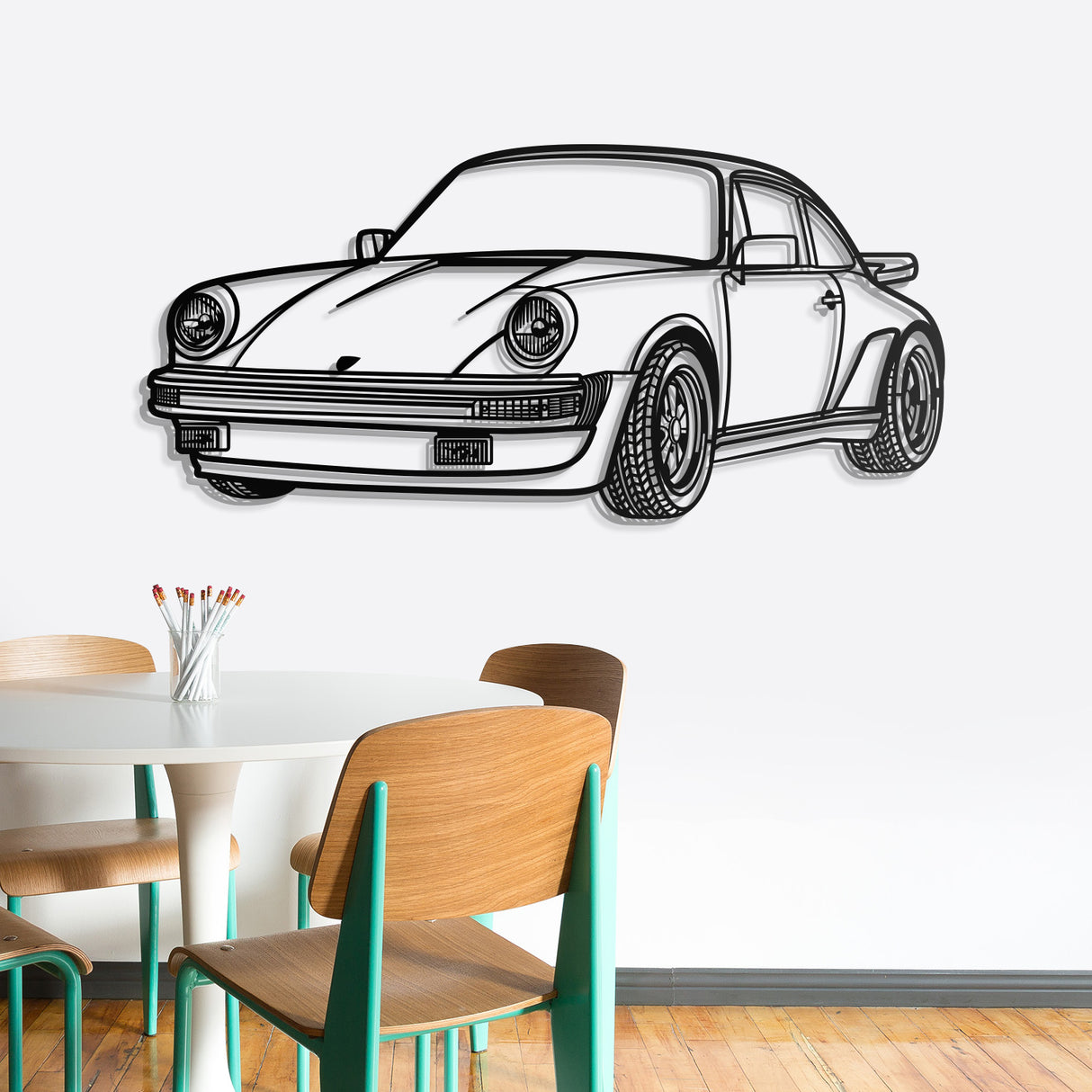 911 930 Perspective Metal Car Wall Art - NC0459