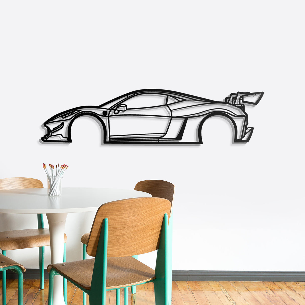 2010 458 Italia Liberty Walk Metal Car Wall Art - NC0397