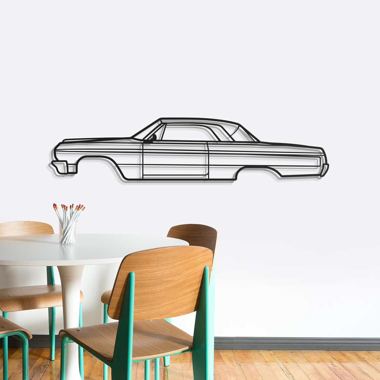 1964 Impala SS Metal Car Wall Art - NC0069