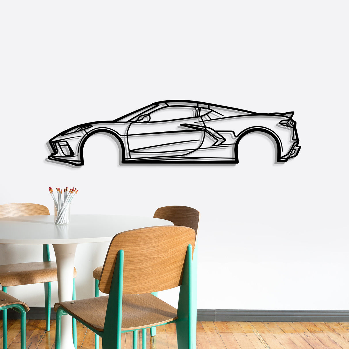 2023 Corvette C8 Metal Car Wall Art - NC0824