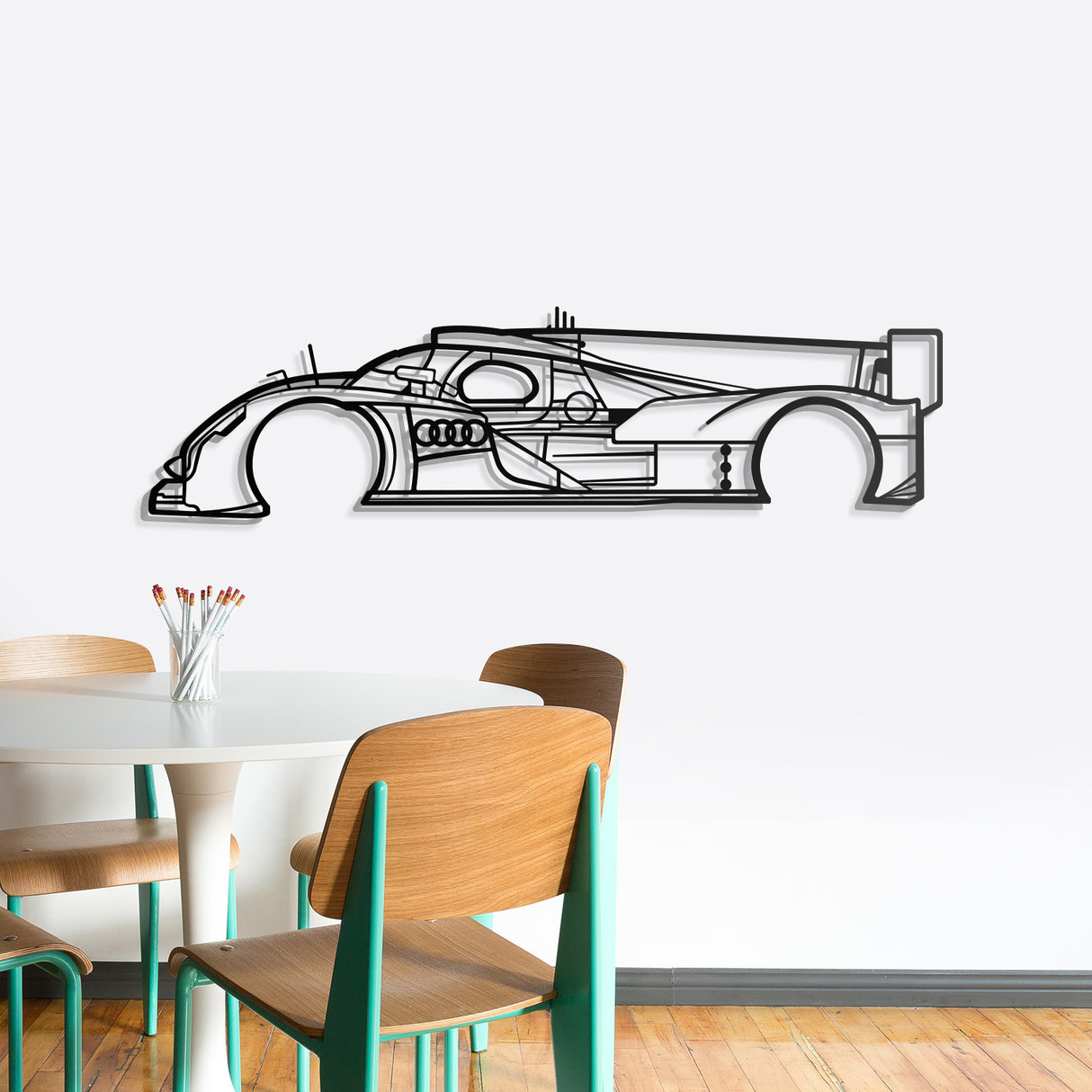 2011 R18 E-TRON Metal Car Wall Art - NC0422