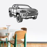 2018 Tacoma Perspective Metal Car Wall Art - NC0469