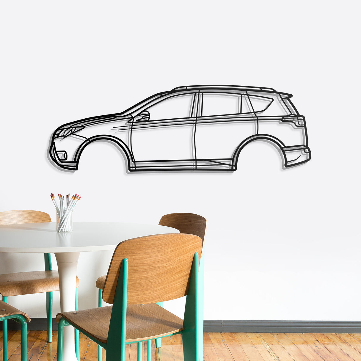 2013 RAV4 4th Gen (XA40) Metal Car Wall Art - NC0487