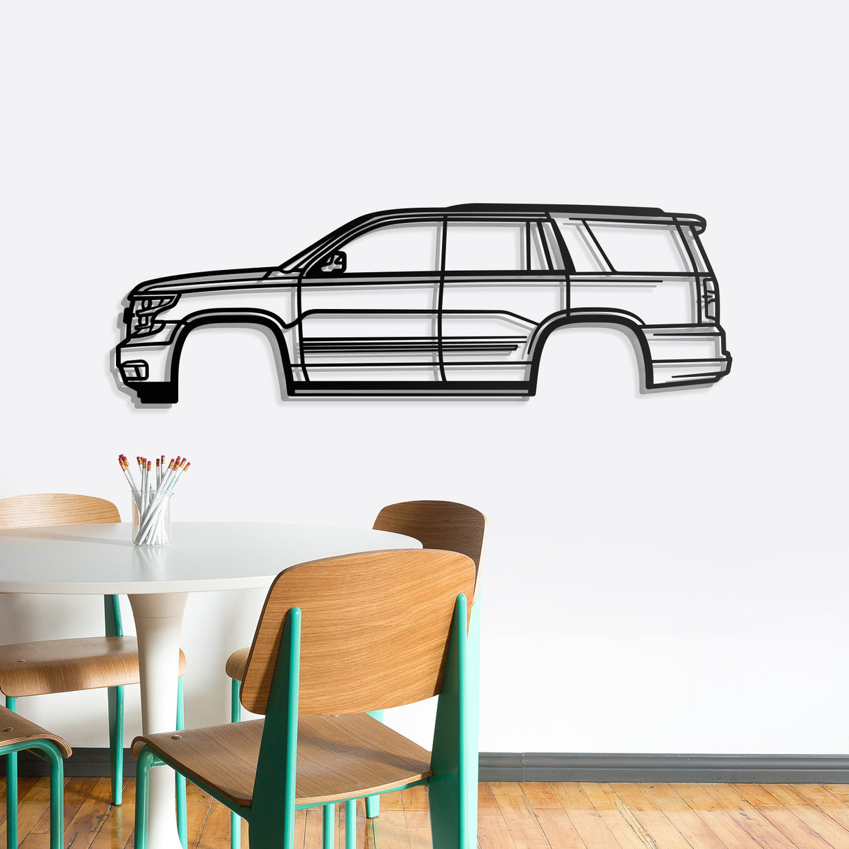 2015 Tahoe 4th Gen Metal Car Wall Art - NC0543