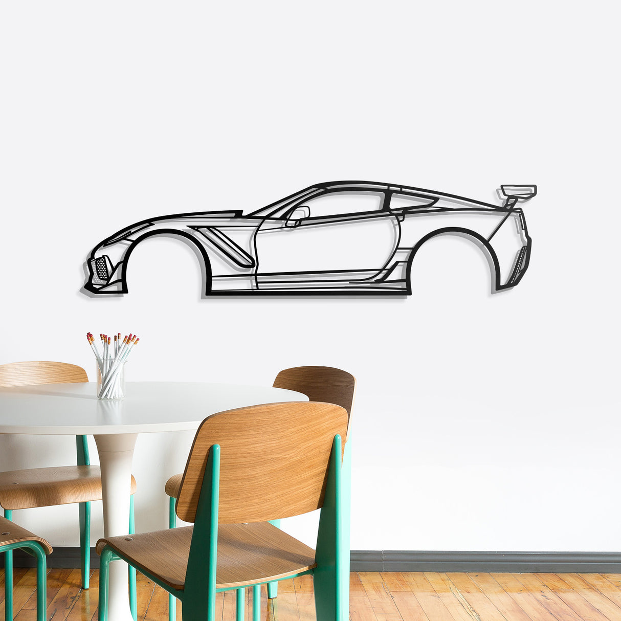 2019 Corvette ZR1 3ZR Metal Car Wall Art - NC0653