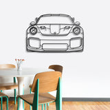 911 GT2 RS Model 991 Front Metal Car Wall Art - NC0848