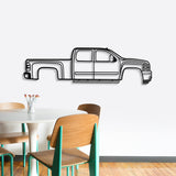 2007 Silverado 1500 2nd Gen Metal Car Wall Art - NC0350